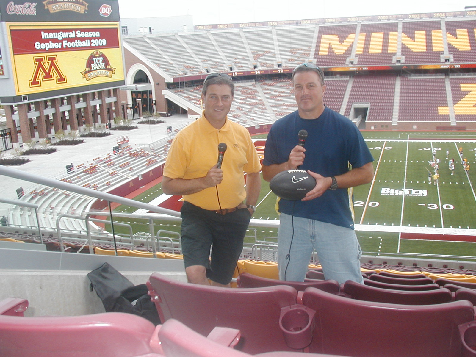 Eric and Wally at TCF Bank Stadum